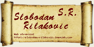 Slobodan Rilaković vizit kartica